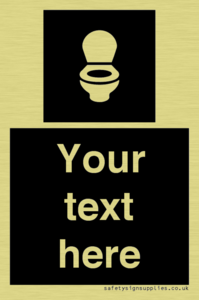 Custom information: black panel wc toilet